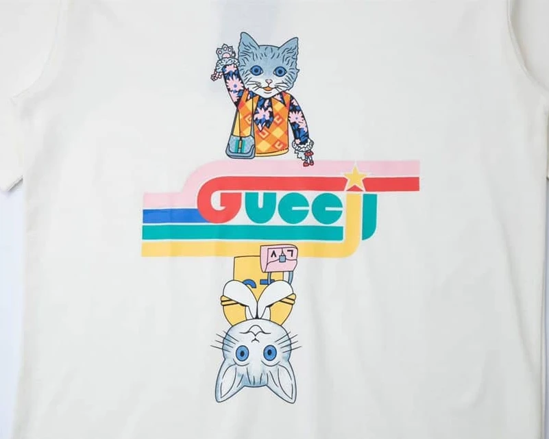 SportInspired 8869 GUCCI UPSIDE-DOWN CAT T-SHIRT – GCS158