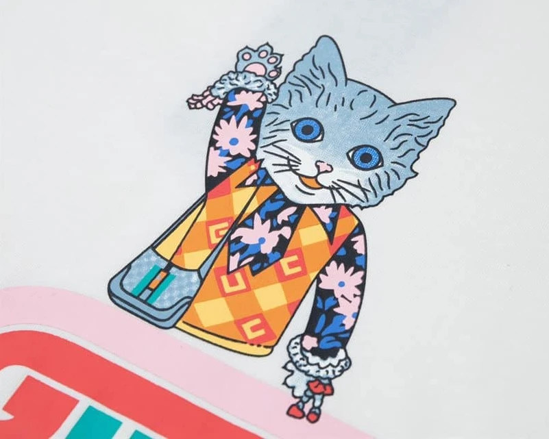 SportInspired 8869 GUCCI UPSIDE-DOWN CAT T-SHIRT – GCS158