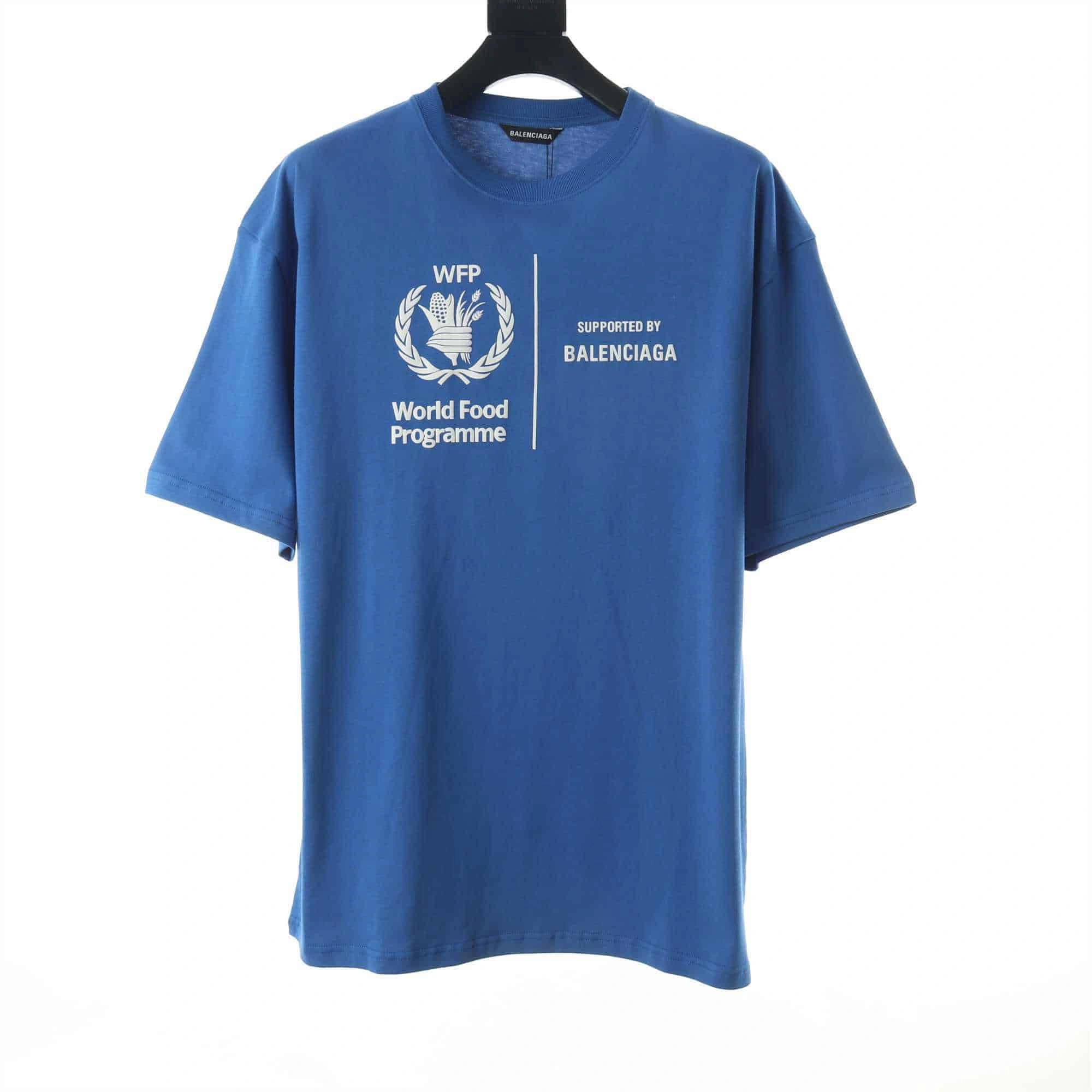 Trendy 5441 Balenciaga World Food Programme T-Shirt – BBS026