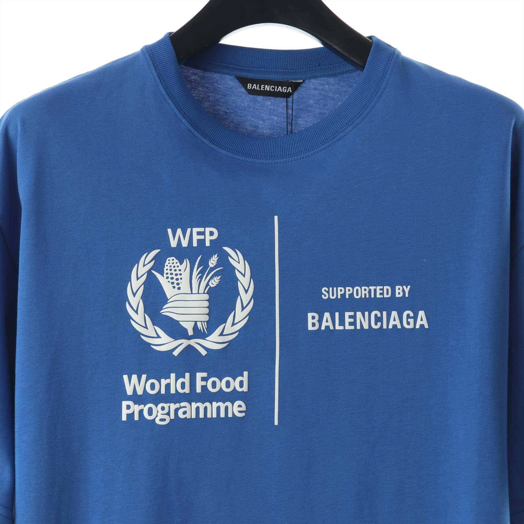 Trendy 5441 Balenciaga World Food Programme T-Shirt – BBS026