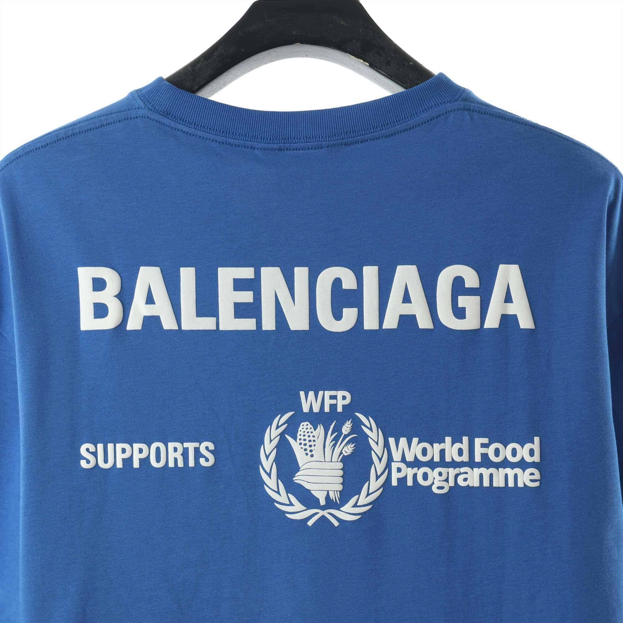 Trendy 5441 Balenciaga World Food Programme T-Shirt – BBS026