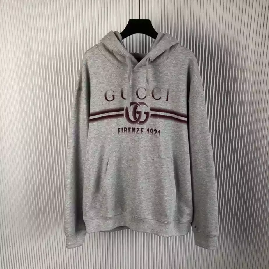 Trendy 9604 Gucci Cotton Jersey Hooded Sweatshirt – GBH002