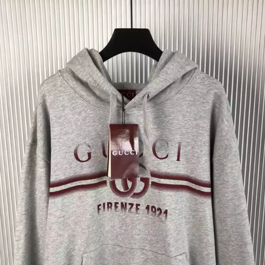 Trendy 9604 Gucci Cotton Jersey Hooded Sweatshirt – GBH002