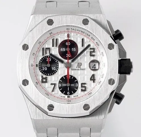Audemars Piguet AP Royal Oak Offshore Chronograph 26170ST.OO.1000ST.01 Silver Panda Plate Watch APF Factory Flexible 2048