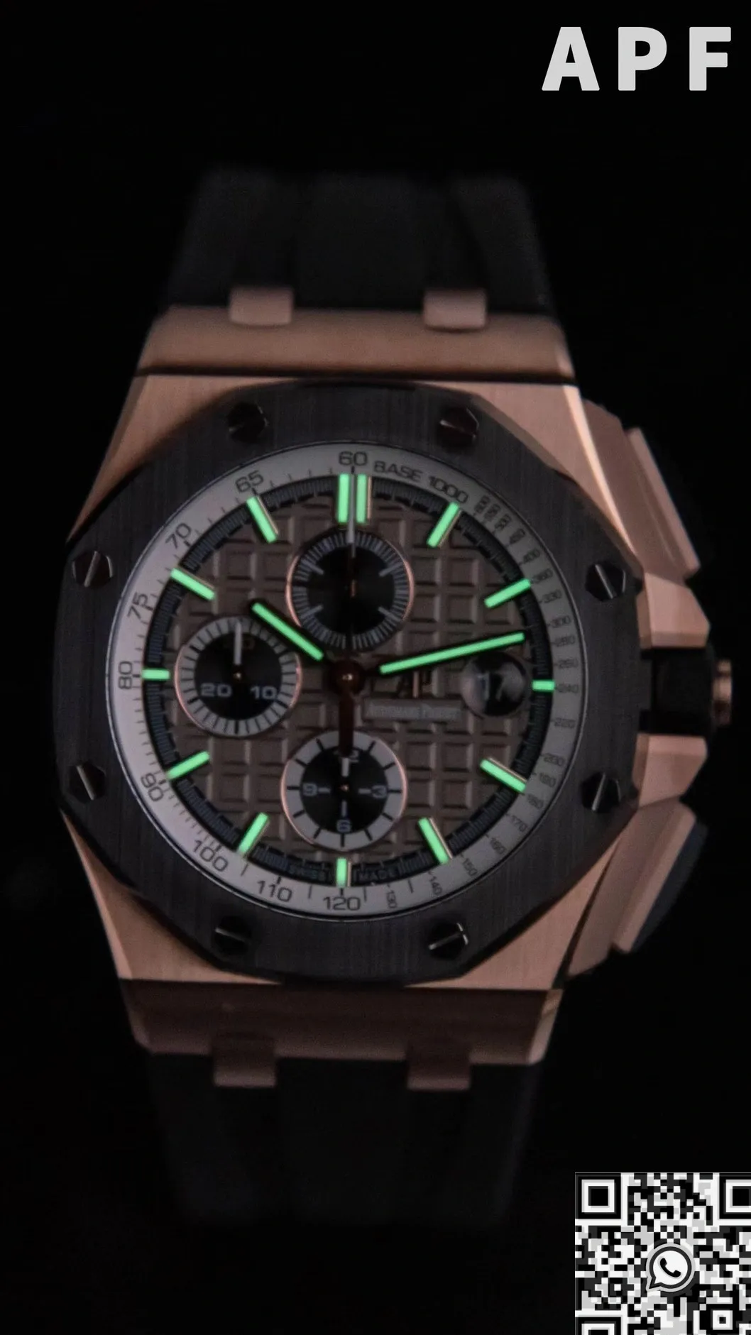 Stylish Audemars Piguet Replica Royal Oak Offshore 26416RO.OO.A002CA.01 Dark Gray Panda Plate APF Factory 2055