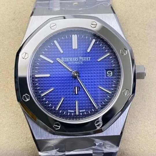 Audemars Piguet Royal Oak 15202IP.OO.1240IP.01 Smoked Blue Dial Watch ZF Factory Breathable 2189