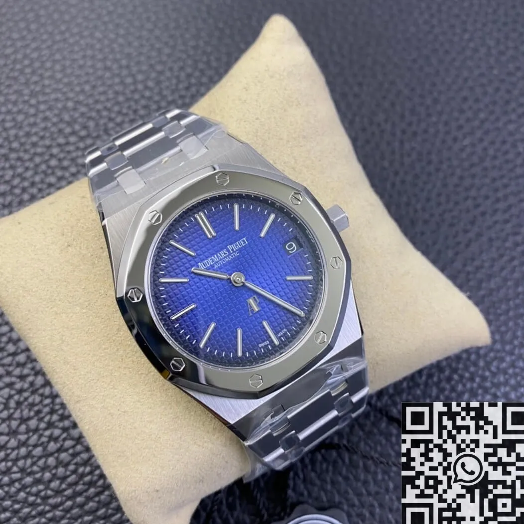 Audemars Piguet Royal Oak 15202IP.OO.1240IP.01 Smoked Blue Dial Watch ZF Factory Breathable 2189