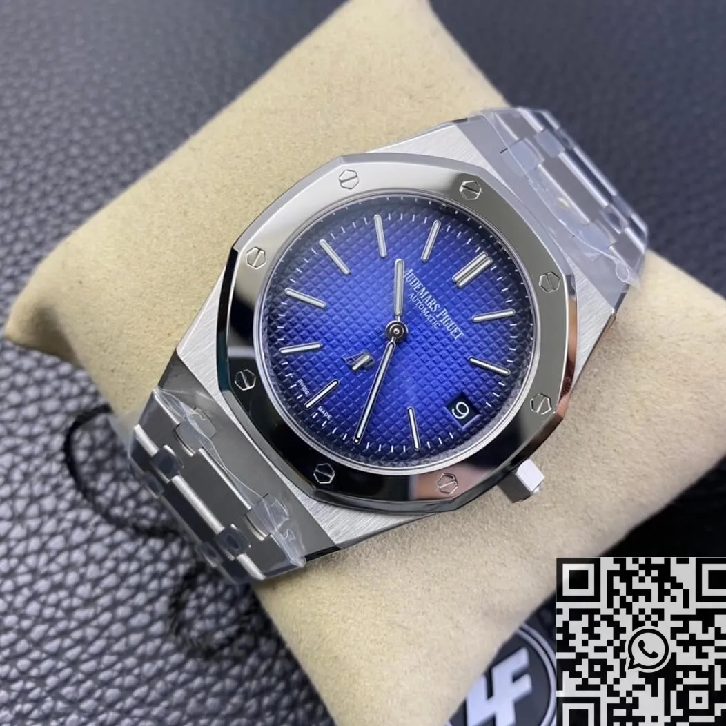 Audemars Piguet Royal Oak 15202IP.OO.1240IP.01 Smoked Blue Dial Watch ZF Factory Breathable 2189