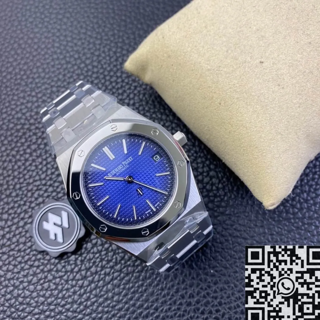 Audemars Piguet Royal Oak 15202IP.OO.1240IP.01 Smoked Blue Dial Watch ZF Factory Breathable 2189
