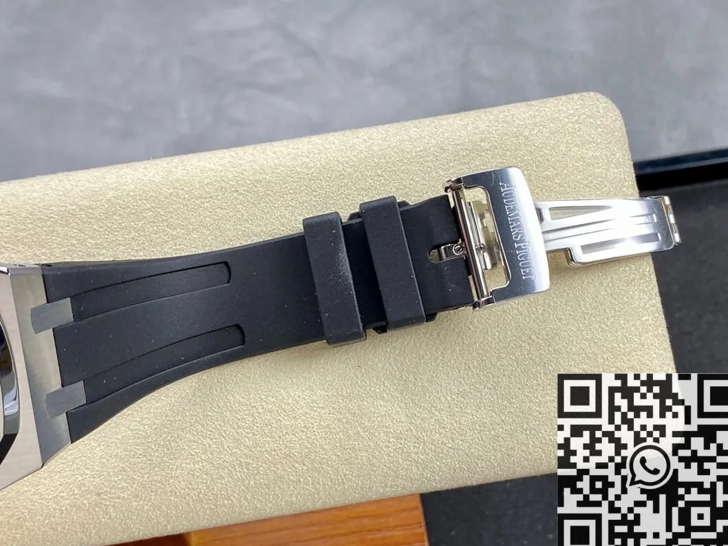 Audemars Piguet Royal Oak 15400 Blue Dial Rubber Strap Watch APS Factory Sophisticated 1973