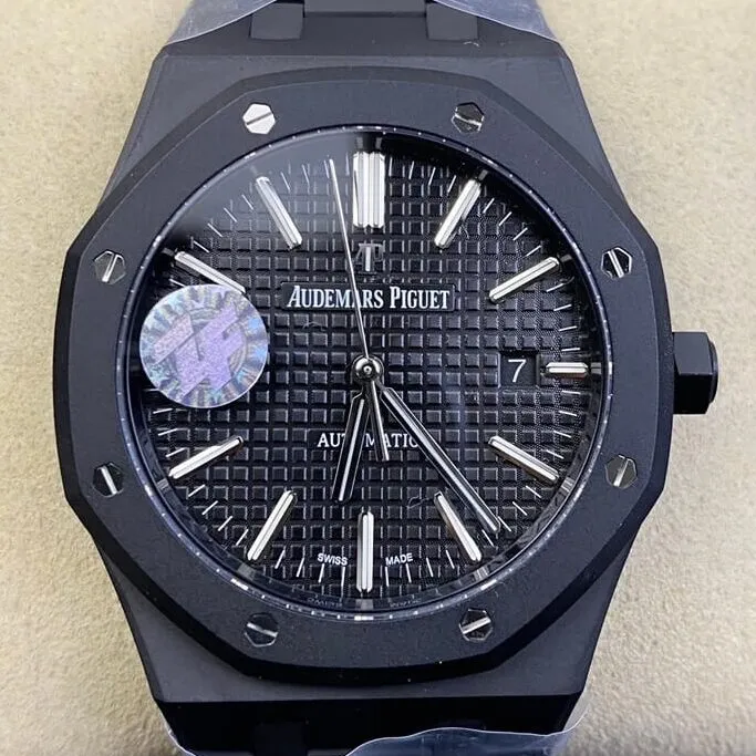 Audemars Piguet Royal Oak 15400 DLC Version Black Dial Watch ZF Factory Attractive 2179