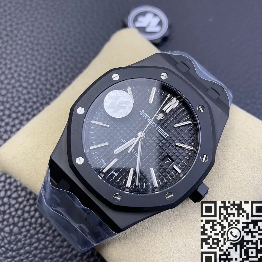 Audemars Piguet Royal Oak 15400 DLC Version Black Dial Watch ZF Factory Attractive 2179