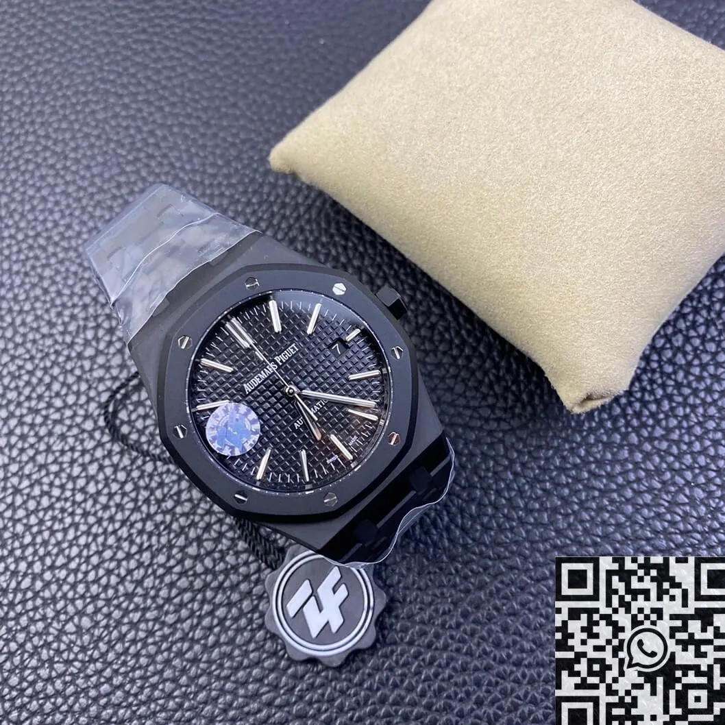 Audemars Piguet Royal Oak 15400 DLC Version Black Dial Watch ZF Factory Attractive 2179