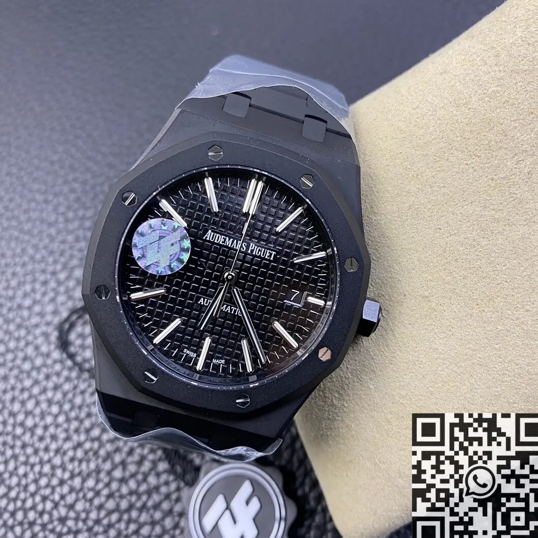 Audemars Piguet Royal Oak 15400 DLC Version Black Dial Watch ZF Factory Attractive 2179