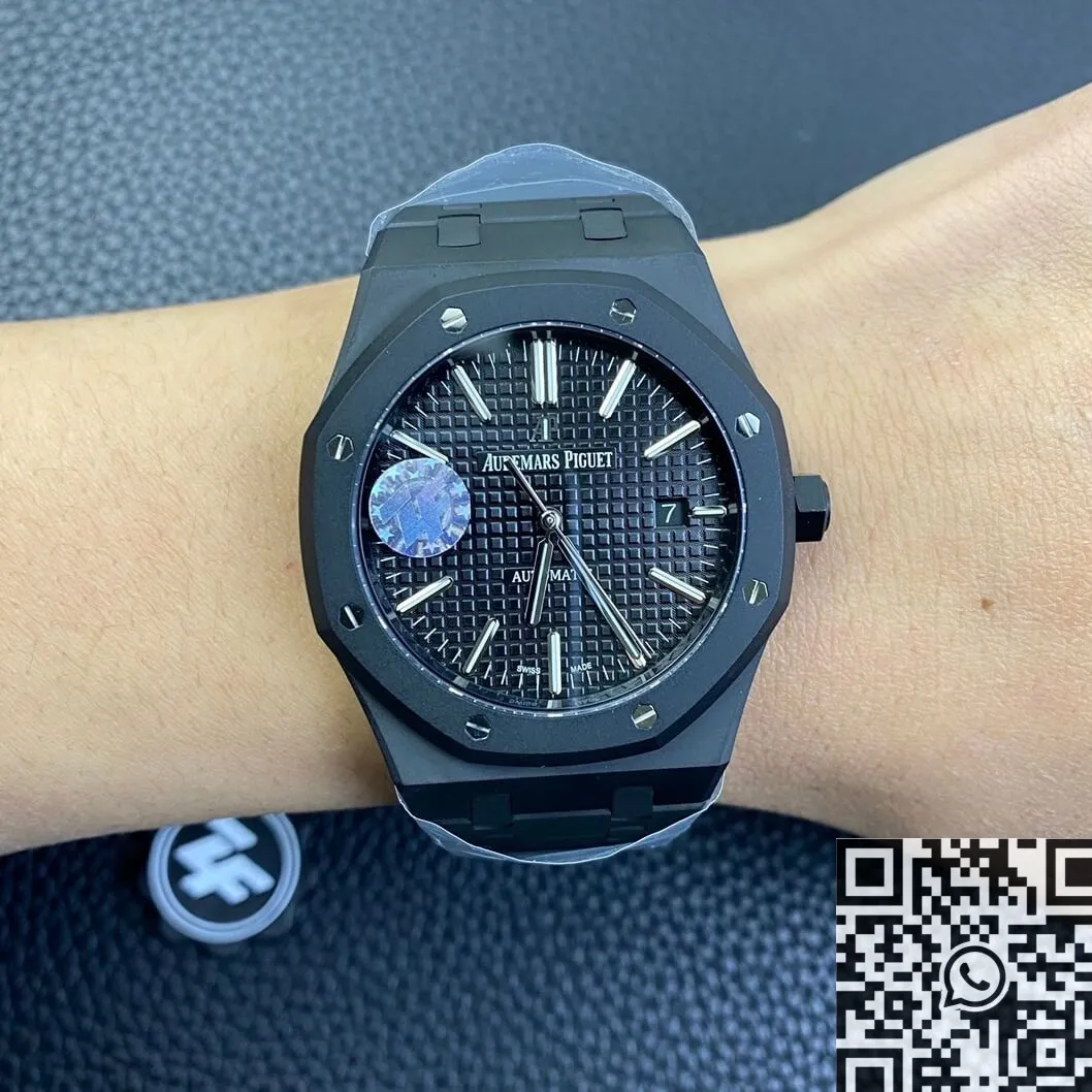 Audemars Piguet Royal Oak 15400 DLC Version Black Dial Watch ZF Factory Attractive 2179