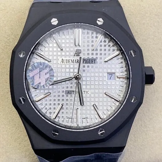 Audemars Piguet Royal Oak 15400 DLC Version White Dial Watch ZF Factory SoftTouch 2180