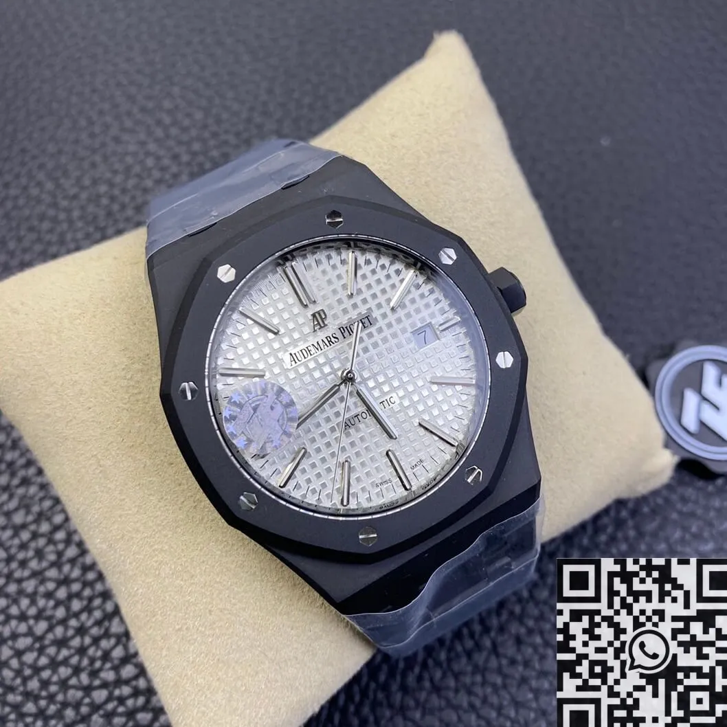 Audemars Piguet Royal Oak 15400 DLC Version White Dial Watch ZF Factory SoftTouch 2180