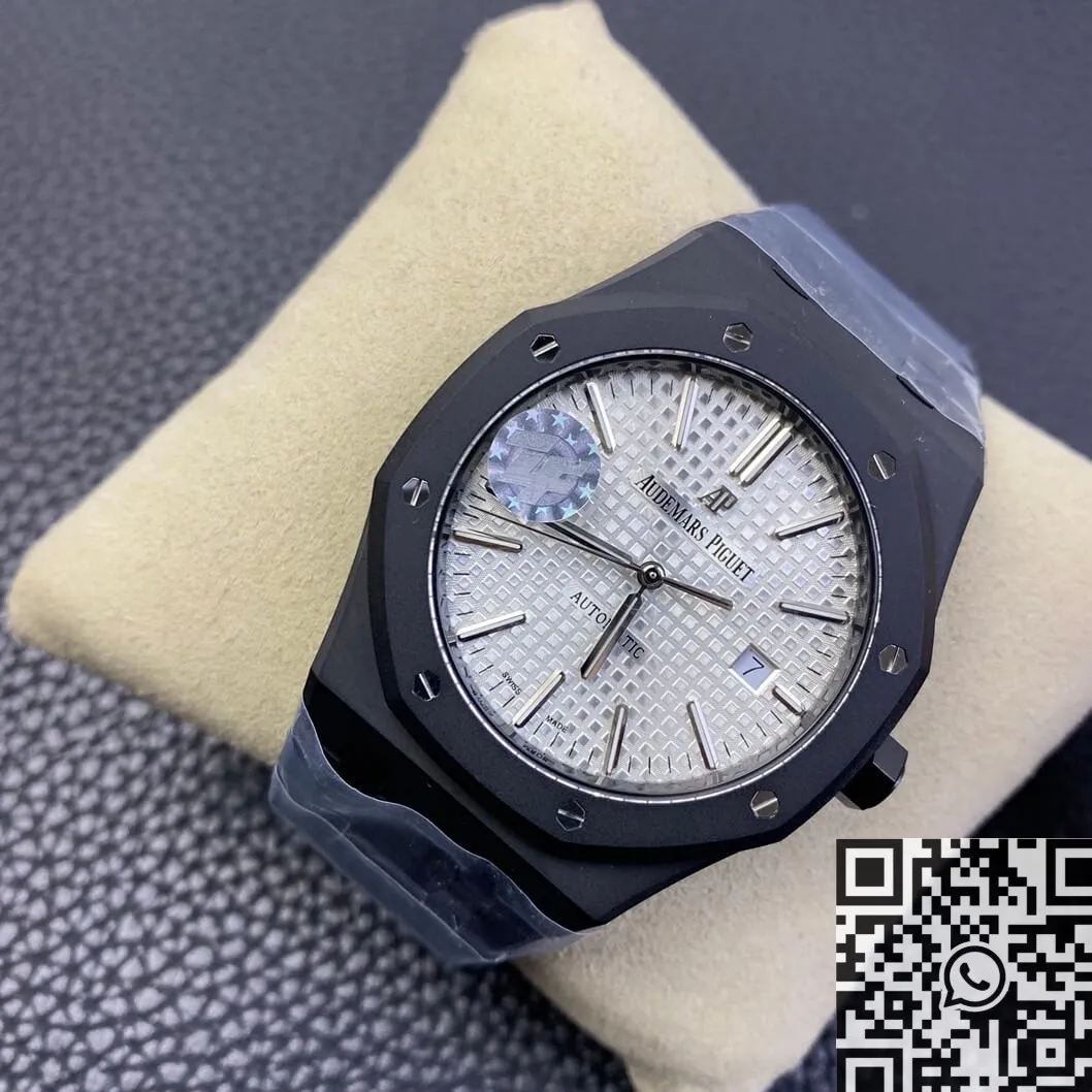Audemars Piguet Royal Oak 15400 DLC Version White Dial Watch ZF Factory SoftTouch 2180