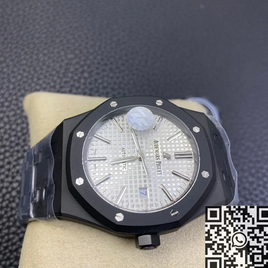Audemars Piguet Royal Oak 15400 DLC Version White Dial Watch ZF Factory SoftTouch 2180
