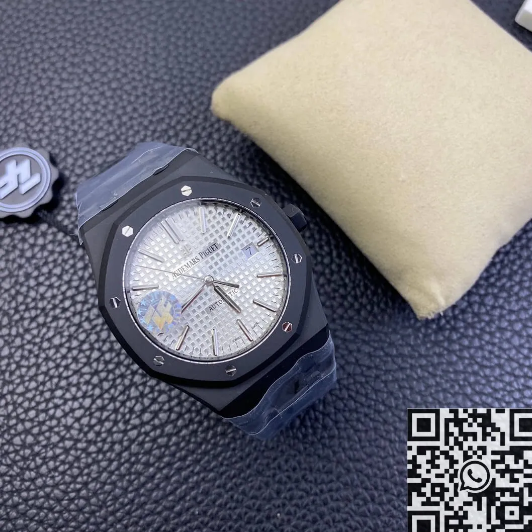 Audemars Piguet Royal Oak 15400 DLC Version White Dial Watch ZF Factory SoftTouch 2180