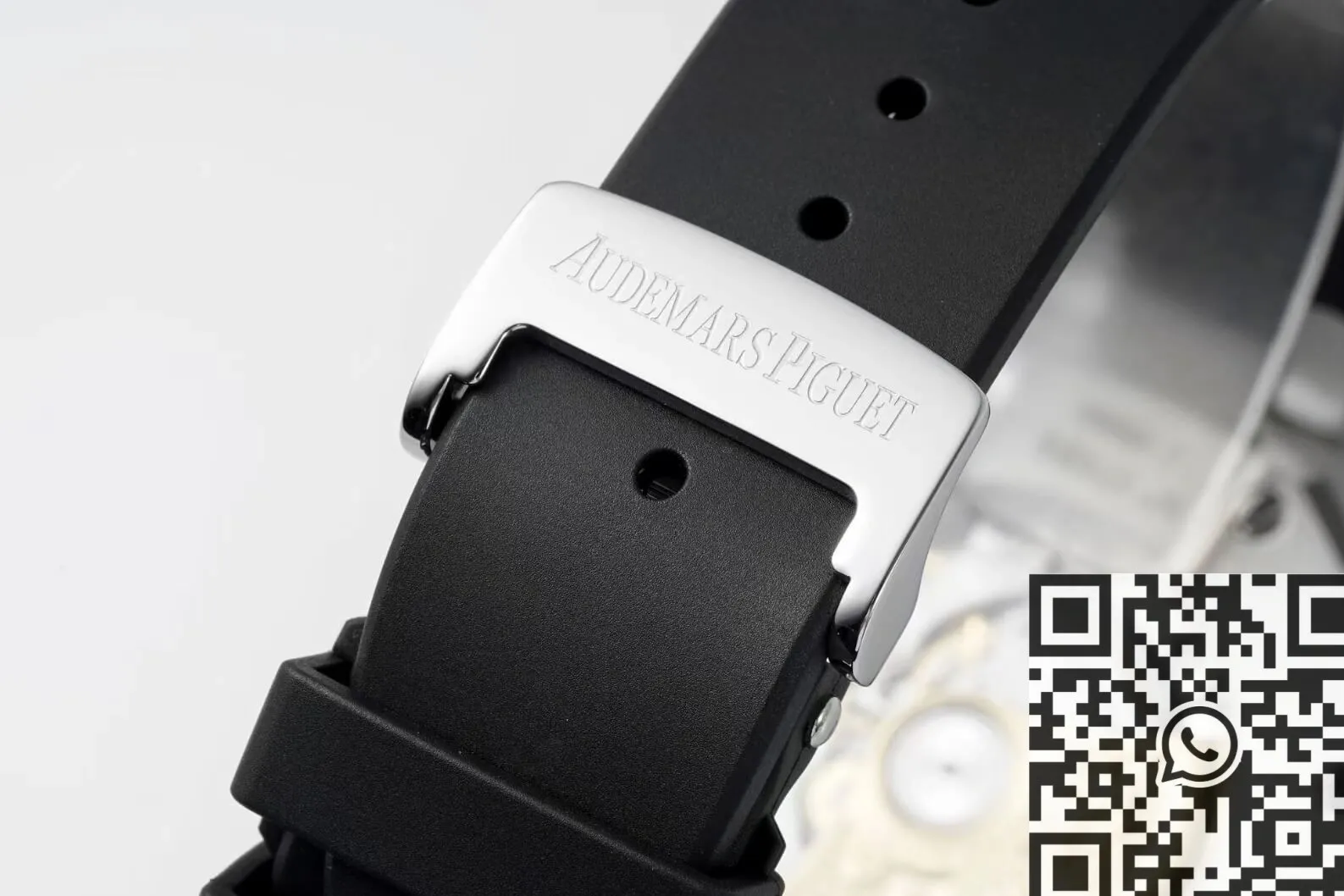 Audemars Piguet Royal Oak 15400 White Dial Rubber Strap Watch APS Factory Durable 1991