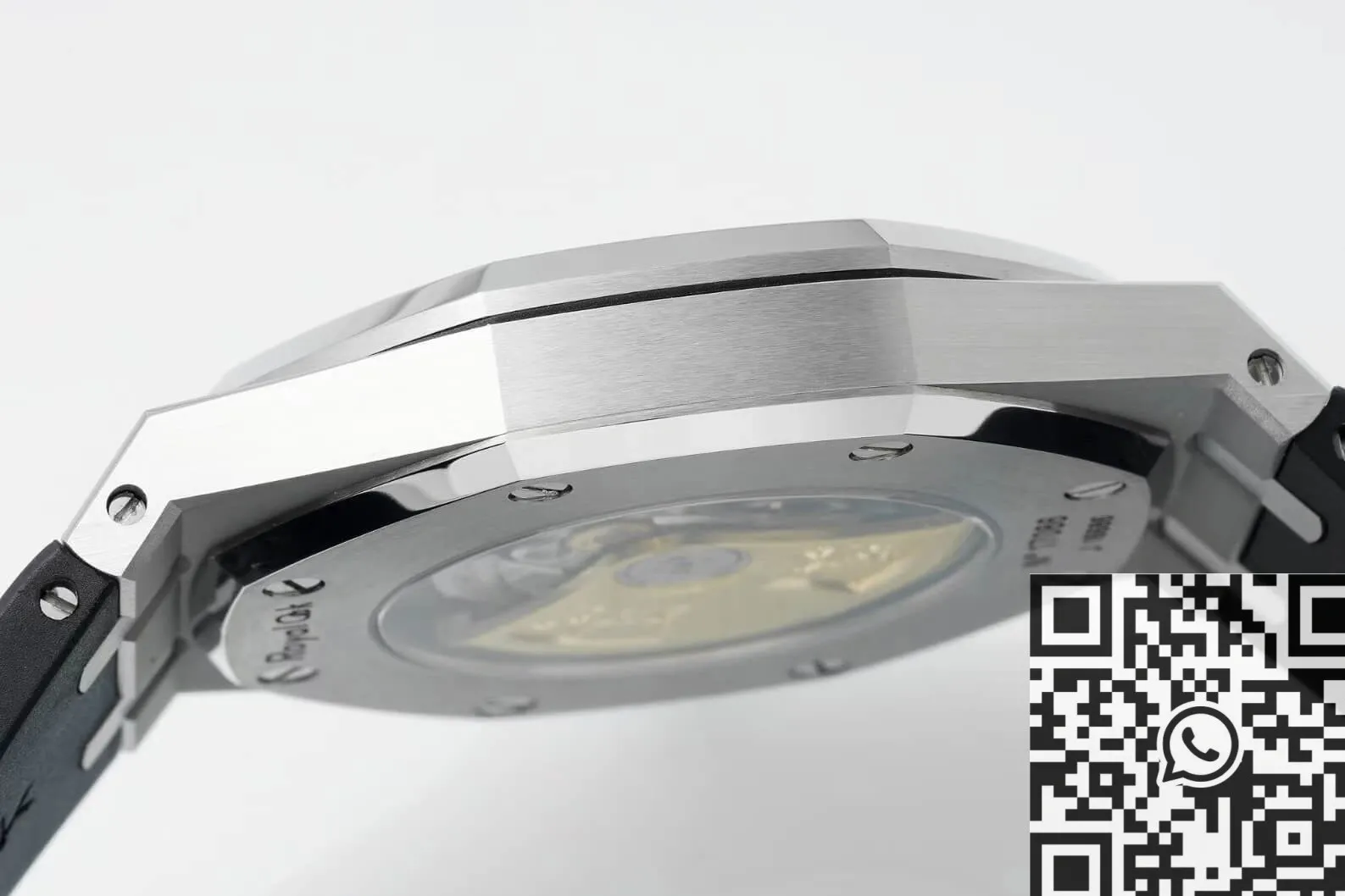 Audemars Piguet Royal Oak 15400 White Dial Rubber Strap Watch APS Factory Durable 1991