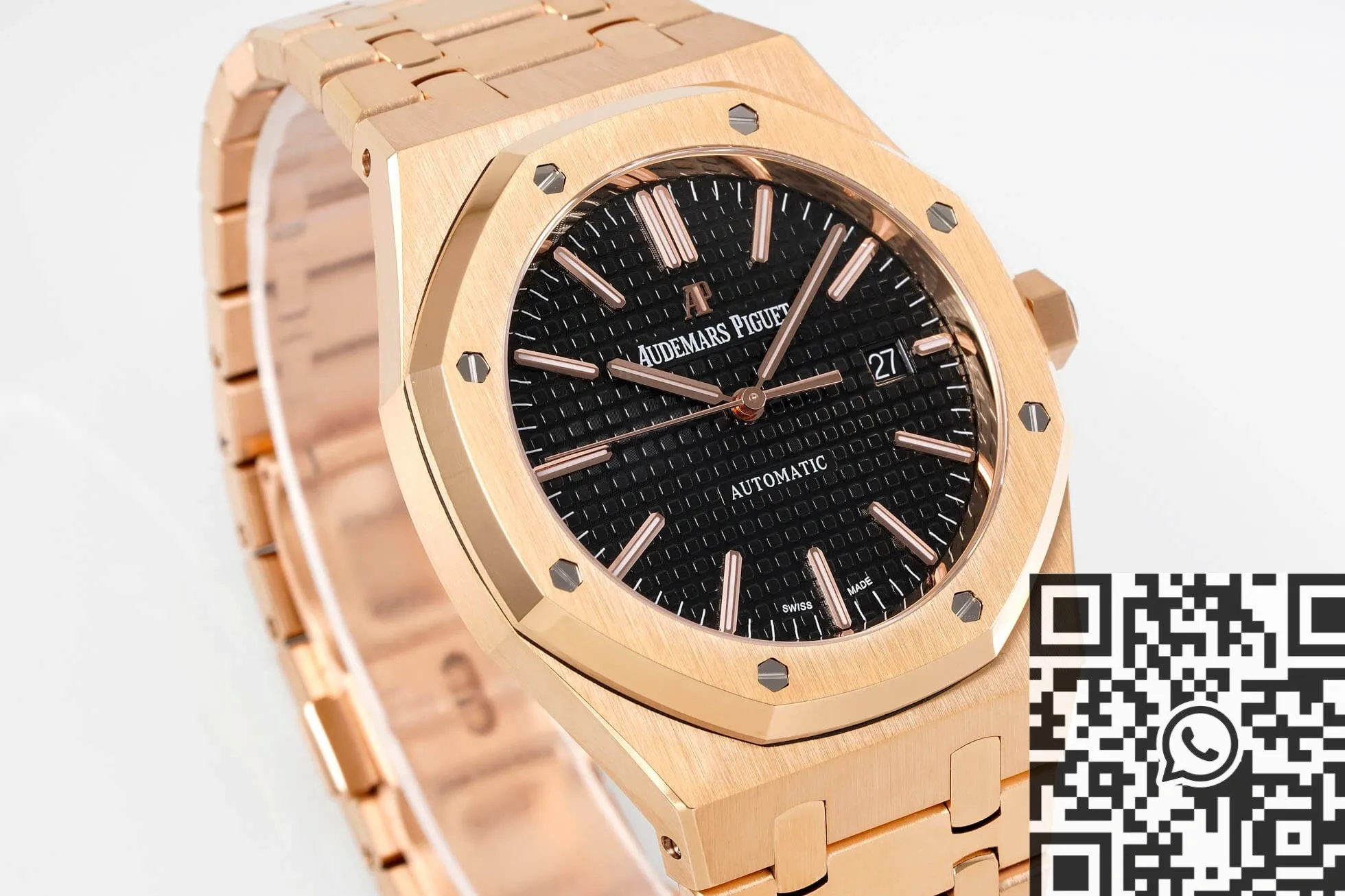 QuickDry Audemars Piguet Royal Oak 15400OR.OO.1220OR.01 Rose Gold Watch APS Factory 1977