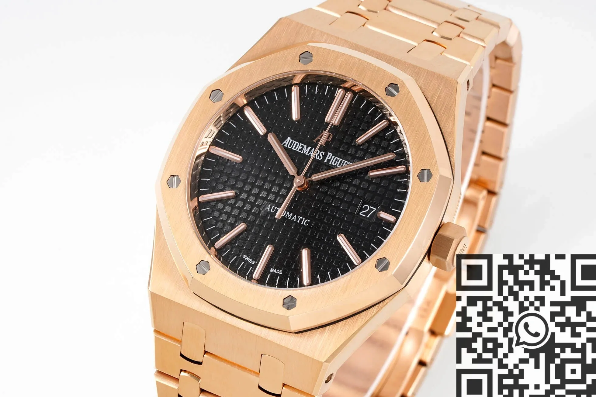 QuickDry Audemars Piguet Royal Oak 15400OR.OO.1220OR.01 Rose Gold Watch APS Factory 1977