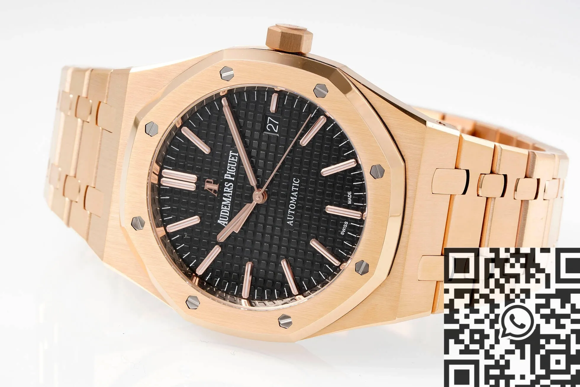 QuickDry Audemars Piguet Royal Oak 15400OR.OO.1220OR.01 Rose Gold Watch APS Factory 1977