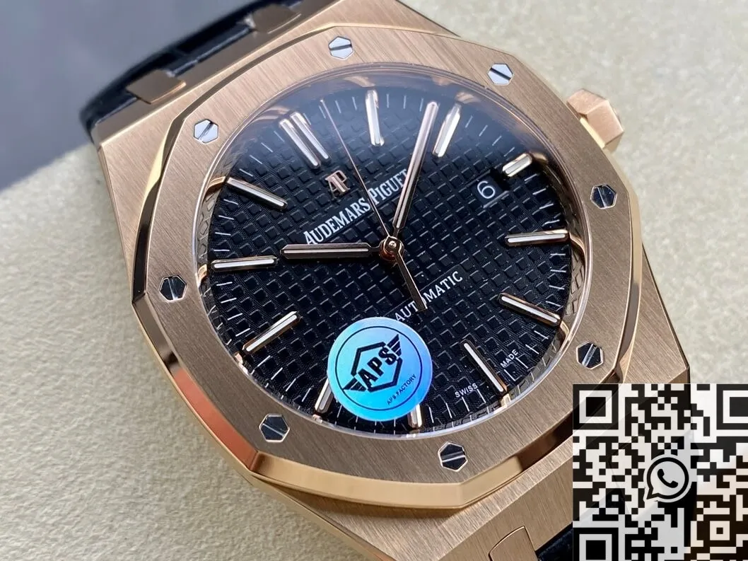 Stylish Audemars Piguet Royal Oak 15400OR.OO.D002CR.01 Rose Gold Watch APS Factory 1985