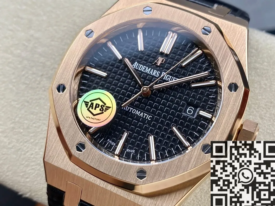 Stylish Audemars Piguet Royal Oak 15400OR.OO.D002CR.01 Rose Gold Watch APS Factory 1985