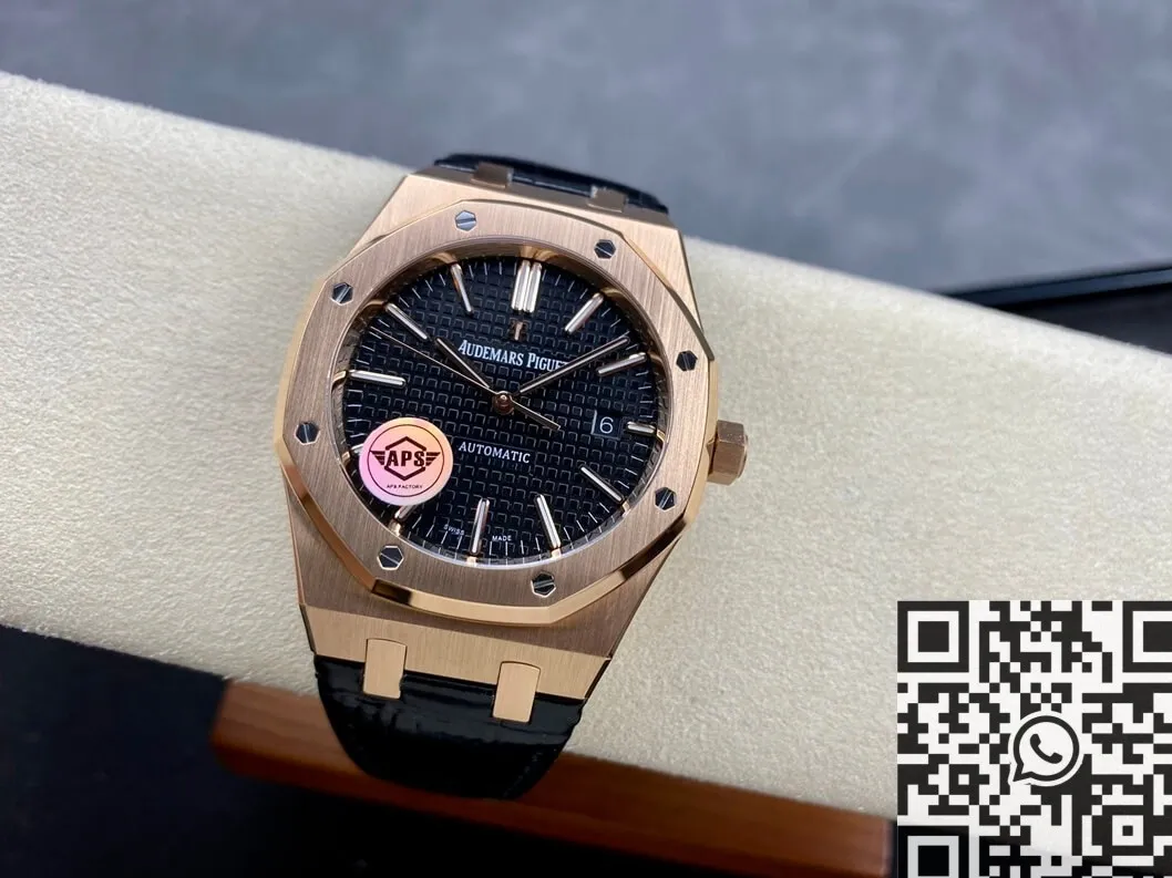 Stylish Audemars Piguet Royal Oak 15400OR.OO.D002CR.01 Rose Gold Watch APS Factory 1985