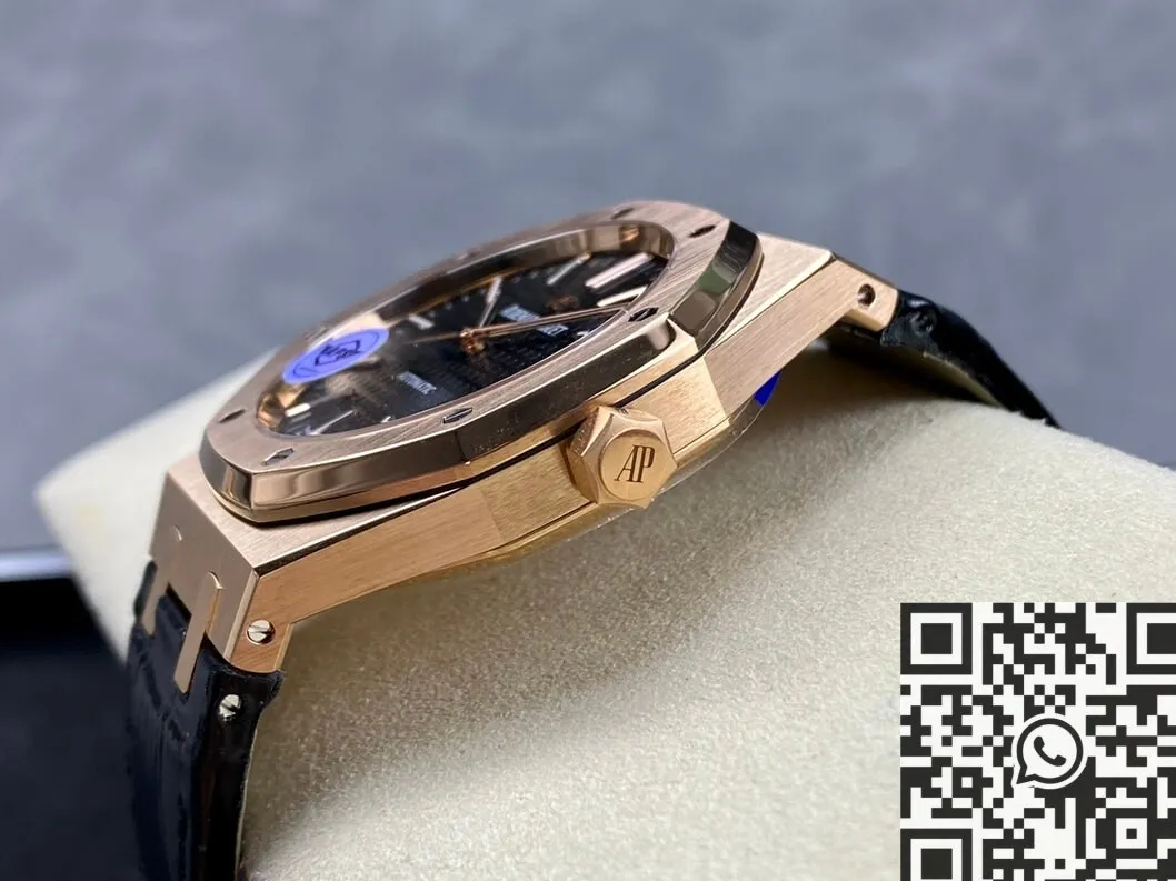 Stylish Audemars Piguet Royal Oak 15400OR.OO.D002CR.01 Rose Gold Watch APS Factory 1985