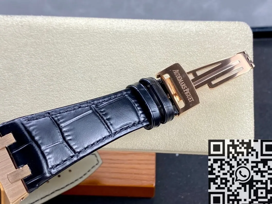Stylish Audemars Piguet Royal Oak 15400OR.OO.D002CR.01 Rose Gold Watch APS Factory 1985