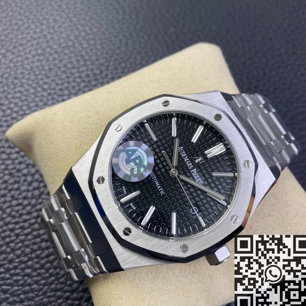 Stretchable Audemars Piguet Royal Oak 15400ST.OO.1220ST.01 Black Dial Watch APS Factory 1972