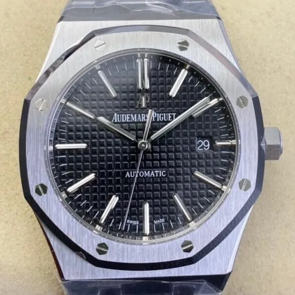Colorful Audemars Piguet Royal Oak 15400ST.OO.1220ST.01 Black Dial Watch ZF Factory 2172