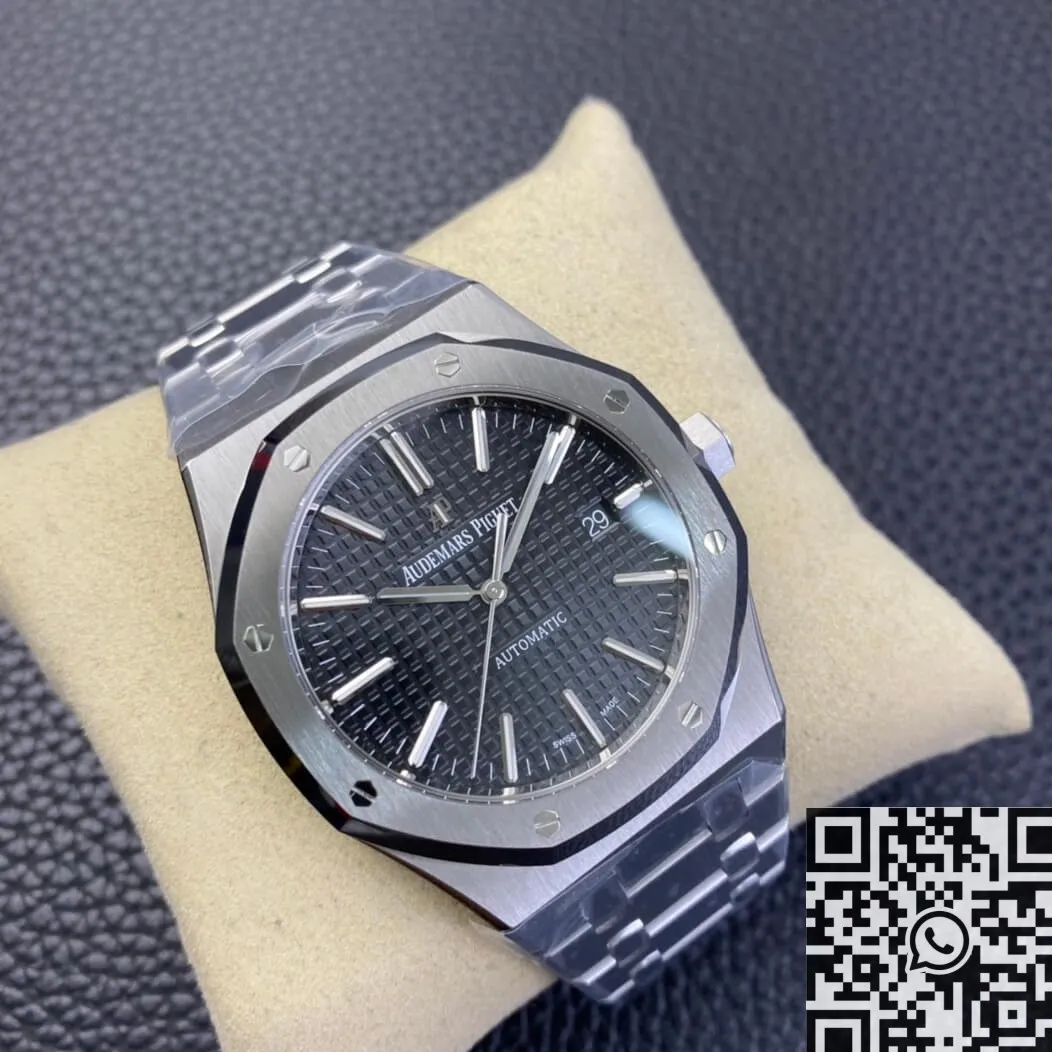 Colorful Audemars Piguet Royal Oak 15400ST.OO.1220ST.01 Black Dial Watch ZF Factory 2172