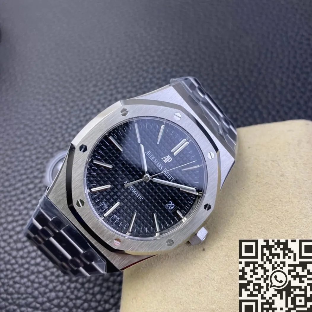 Colorful Audemars Piguet Royal Oak 15400ST.OO.1220ST.01 Black Dial Watch ZF Factory 2172
