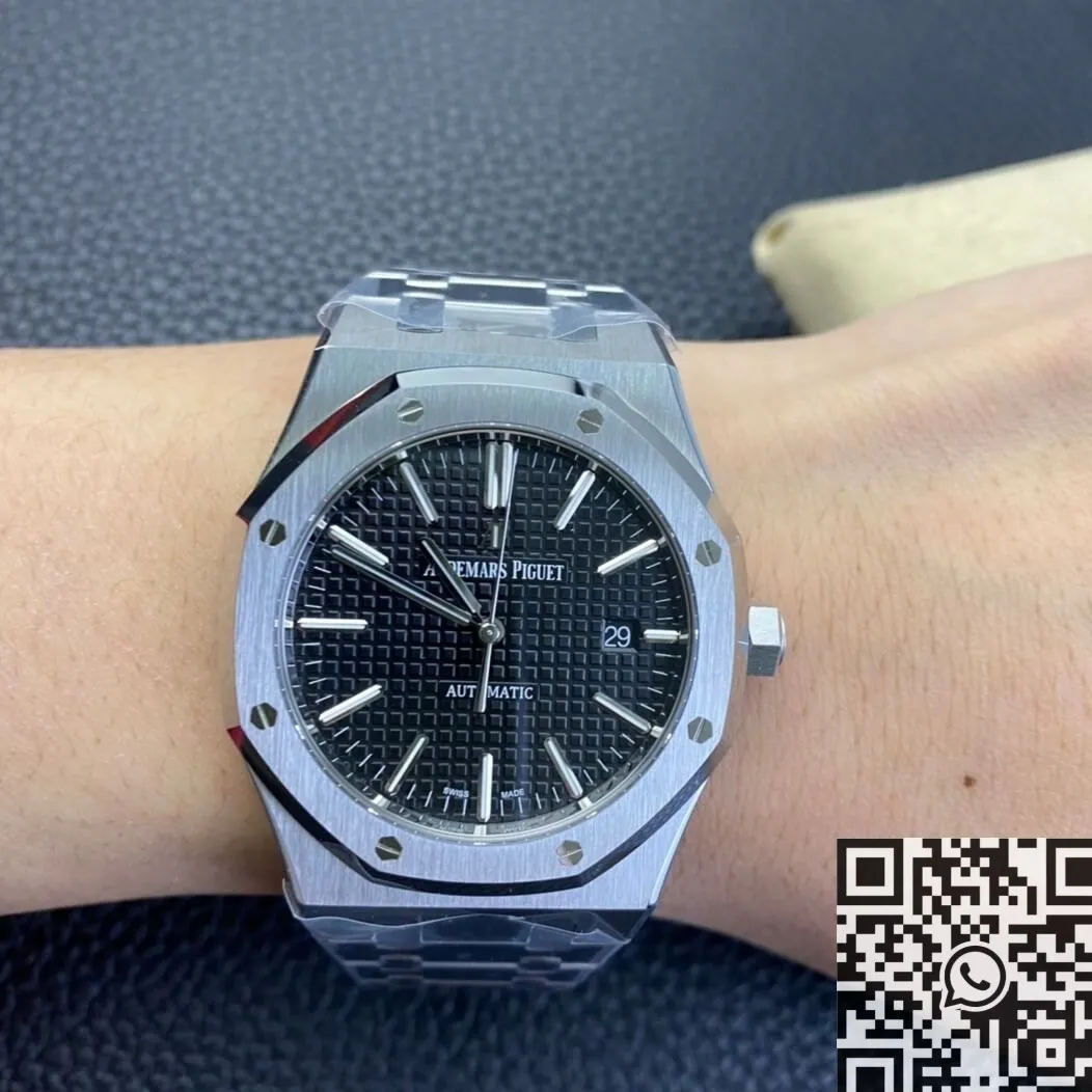 Colorful Audemars Piguet Royal Oak 15400ST.OO.1220ST.01 Black Dial Watch ZF Factory 2172