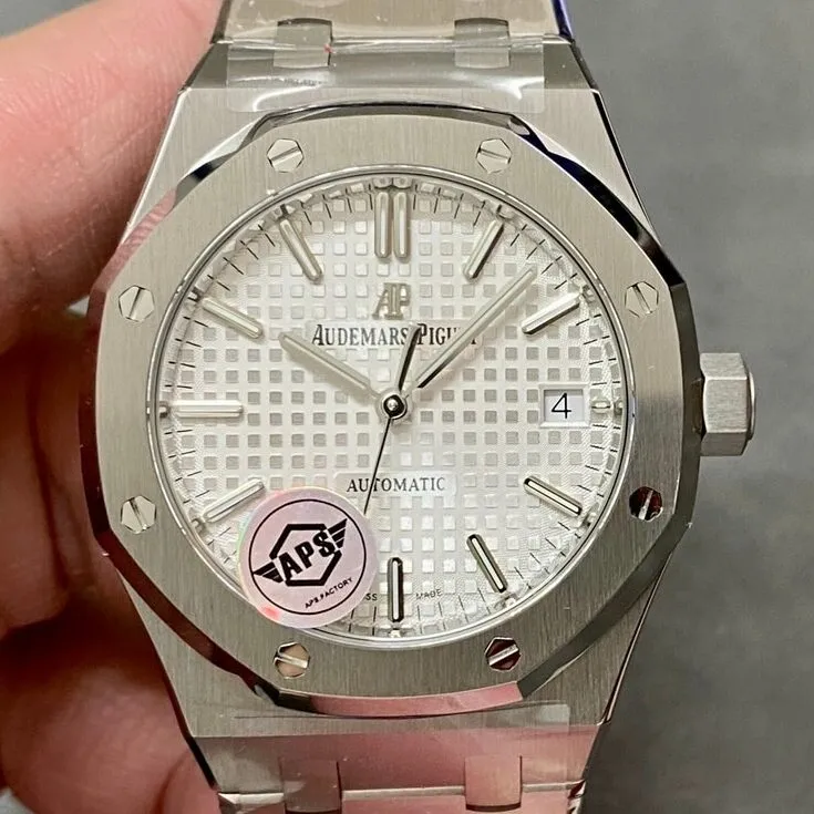 Audemars Piguet Royal Oak 15450ST.OO.1256ST.01 Silver Dial Size 37mm APS Factory Lightweight 1980
