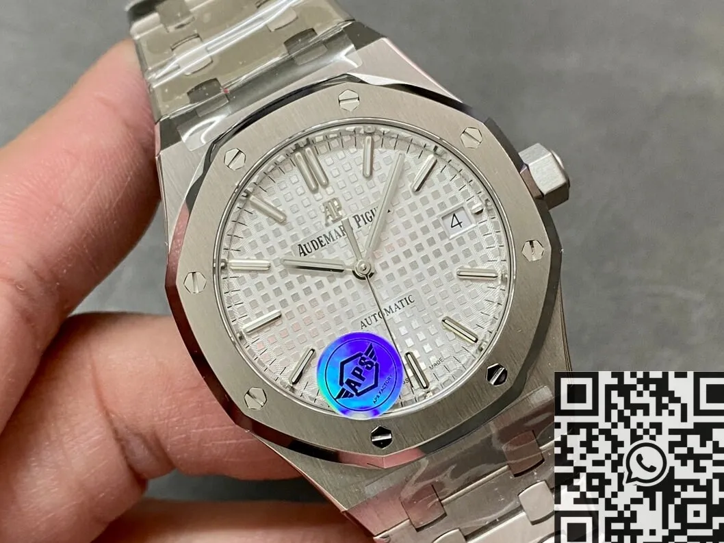 Audemars Piguet Royal Oak 15450ST.OO.1256ST.01 Silver Dial Size 37mm APS Factory Lightweight 1980