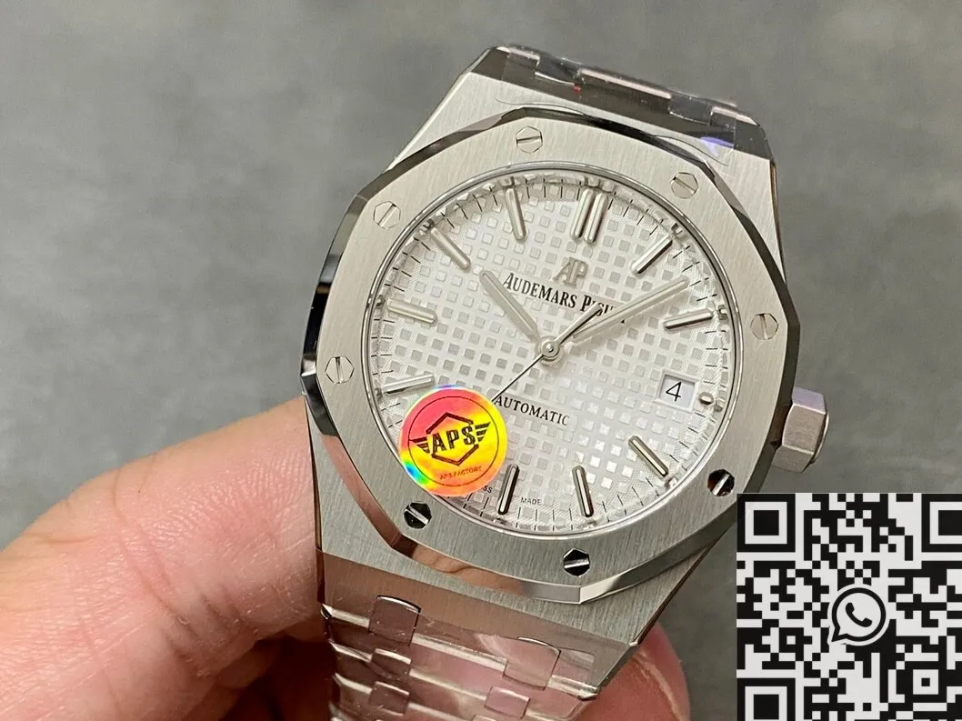 Audemars Piguet Royal Oak 15450ST.OO.1256ST.01 Silver Dial Size 37mm APS Factory Lightweight 1980