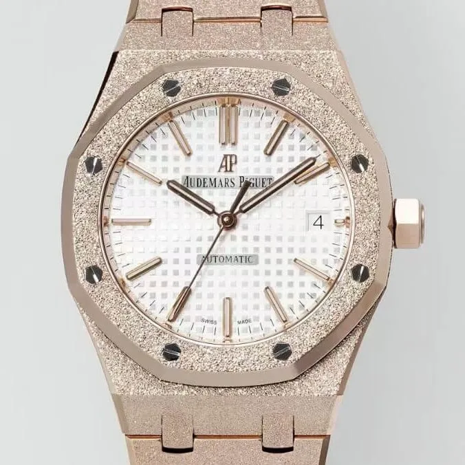 Audemars Piguet Royal Oak 15454OR.GG.1259OR.01 Silver White Dial Size 37mm APS Factory BestValue 1975