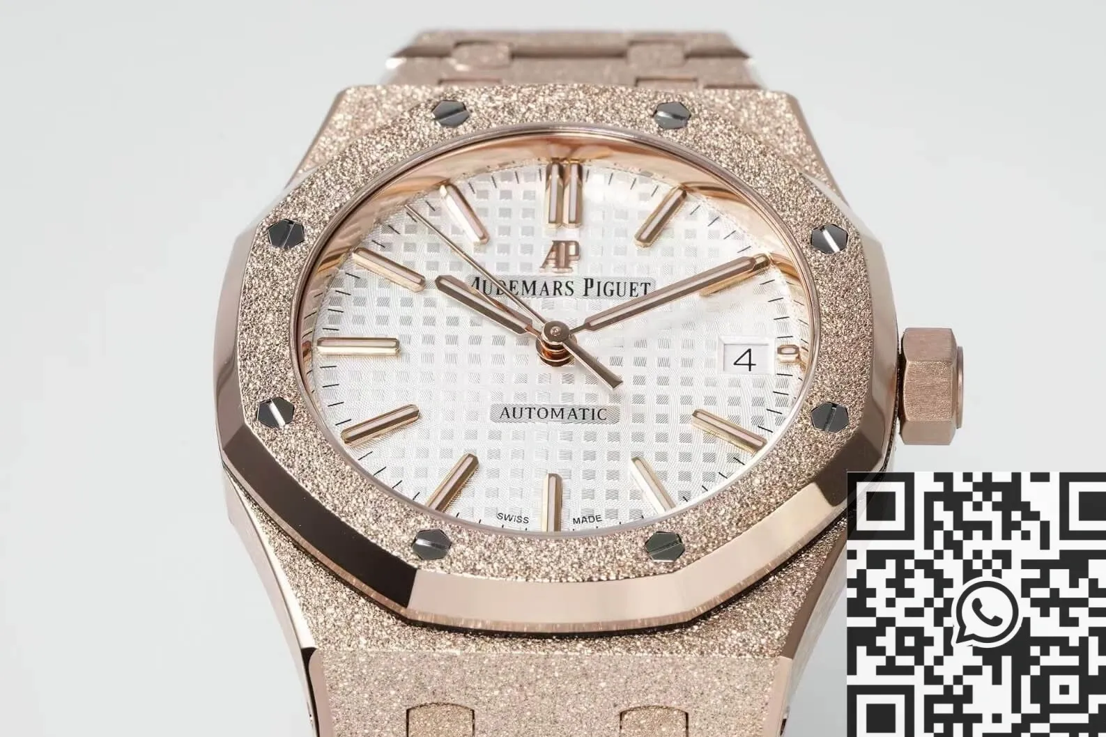Audemars Piguet Royal Oak 15454OR.GG.1259OR.01 Silver White Dial Size 37mm APS Factory BestValue 1975