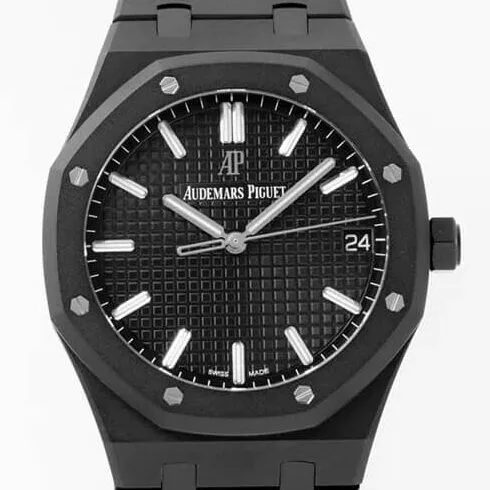 Audemars Piguet Royal Oak 15500 DLC Black Dial Watch ZF Factory Timeless 2174