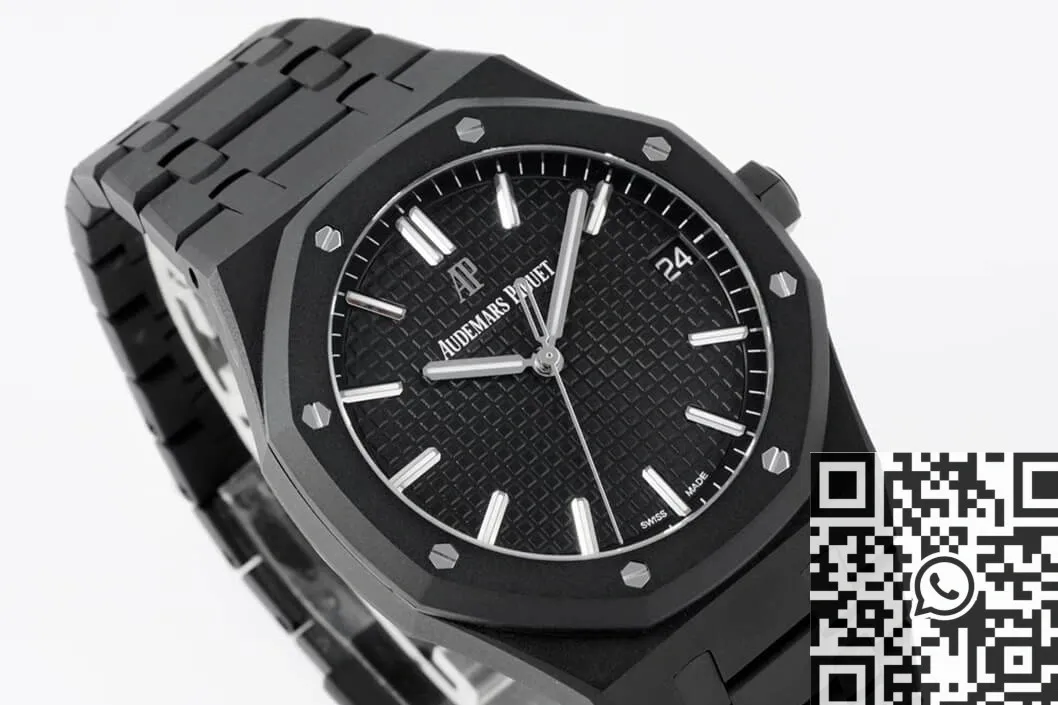 Audemars Piguet Royal Oak 15500 DLC Black Dial Watch ZF Factory Timeless 2174