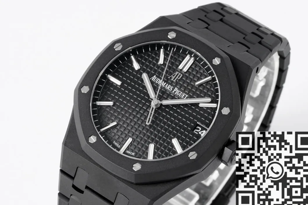 Audemars Piguet Royal Oak 15500 DLC Black Dial Watch ZF Factory Timeless 2174