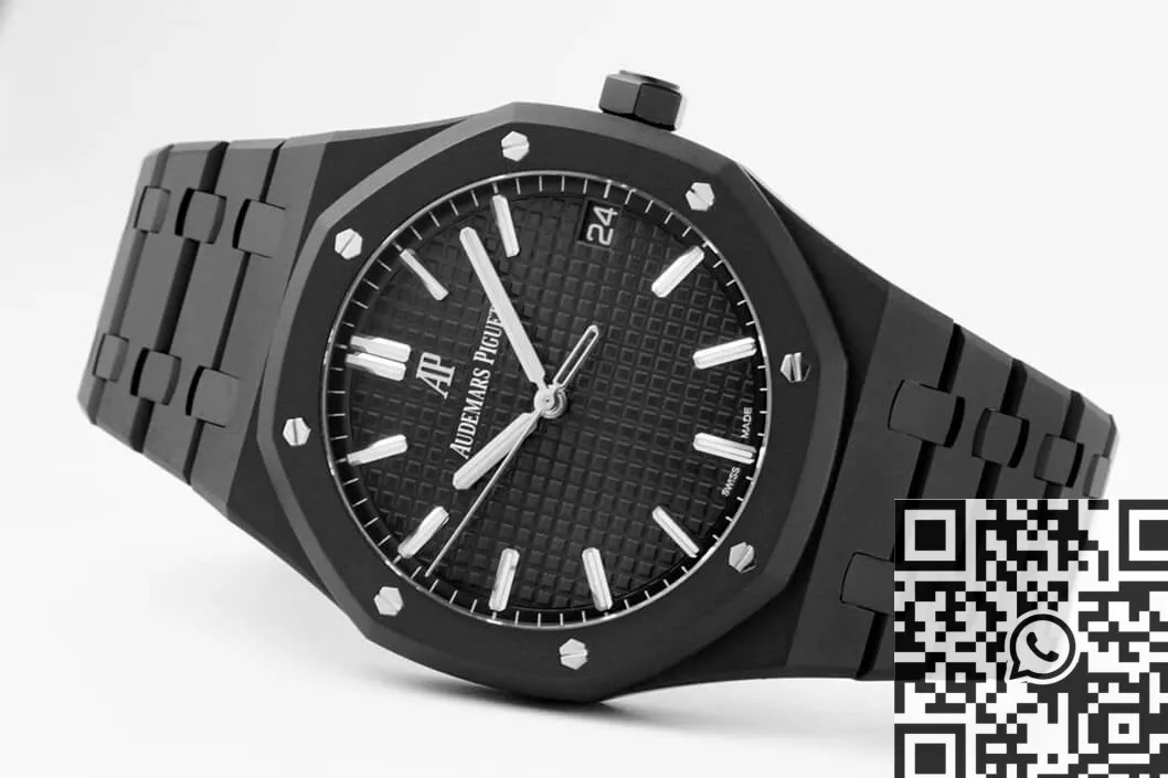 Audemars Piguet Royal Oak 15500 DLC Black Dial Watch ZF Factory Timeless 2174