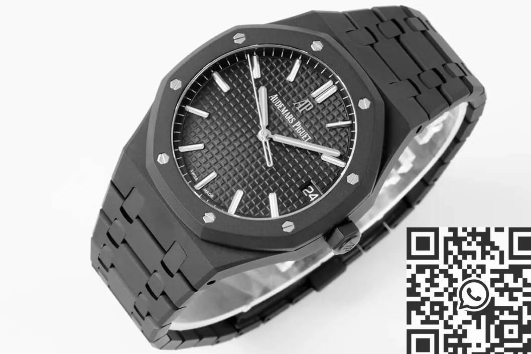 Audemars Piguet Royal Oak 15500 DLC Black Dial Watch ZF Factory Timeless 2174