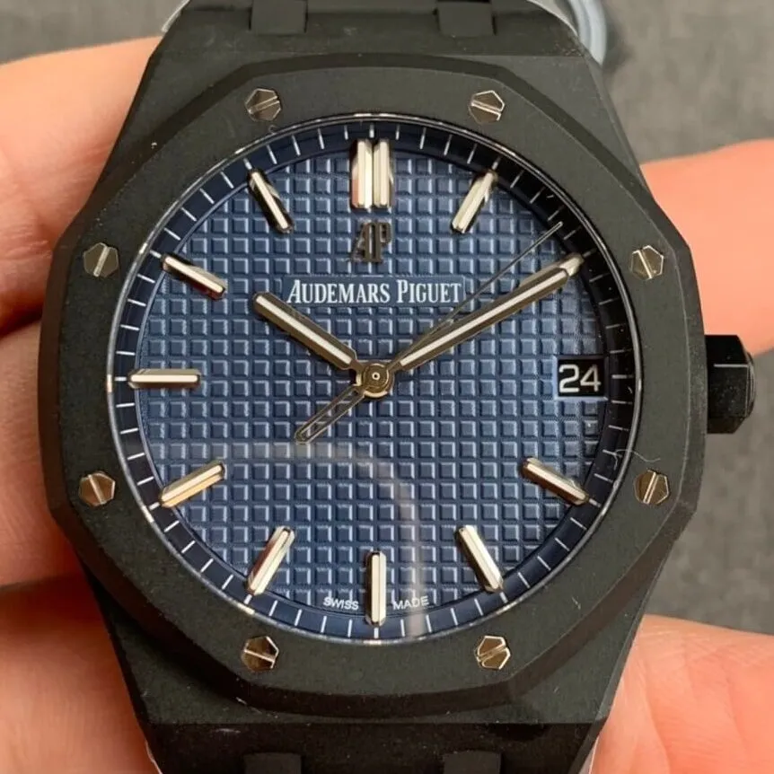 Audemars Piguet Royal Oak 15500 DLC Blue Dial Watch ZF Factory Practical 2192